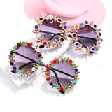 Round Crystal Sunglasses