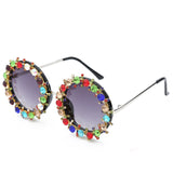 Round Crystal Sunglasses