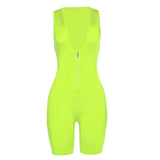 Sleeveless Zipper Jumpsuit